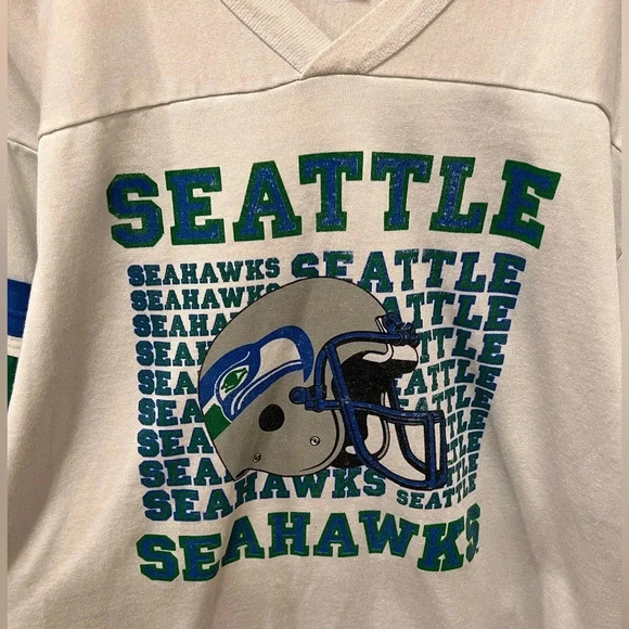 VINTAGE | 1970’s Seahawks | Jersey Style Men’s Shirt | Size XL - Picture 3 of 9